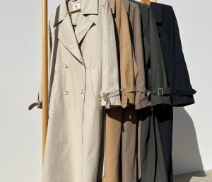 ترنچ کت تابان (اور سایز)