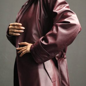 ترنچ کت چرم شاتوت